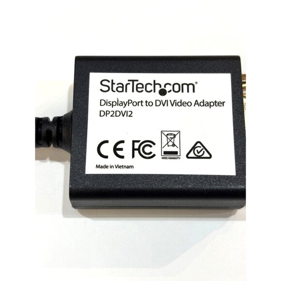 StarTech DisplayPort To DVI Video Adapter DP2DVI2 - Picture 1 of 3